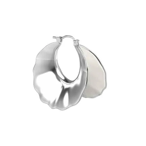 Undulating Hoop Earrings
