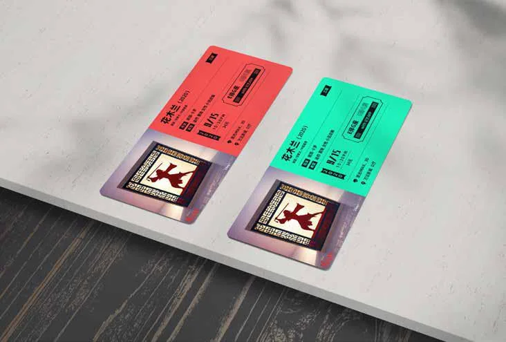 Jiyi Mulan Film Ticket Keepsakes