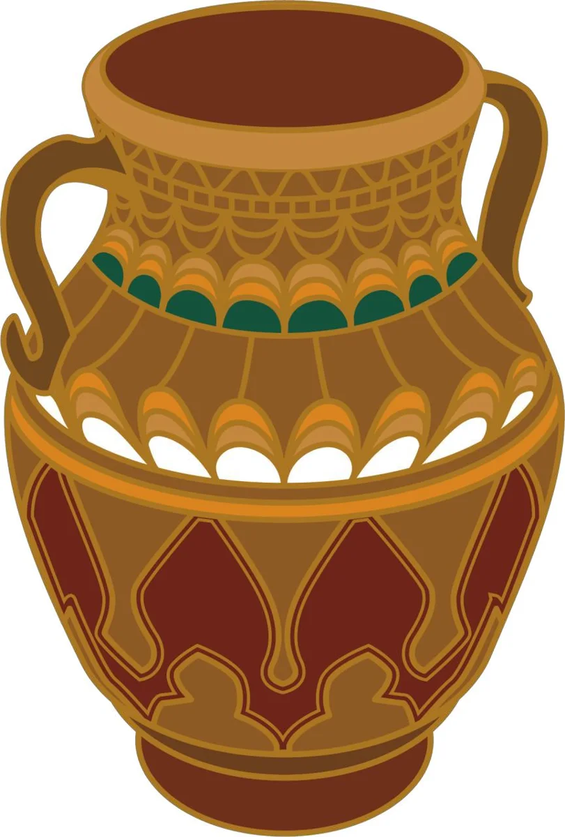 Illustrated Two-Handled Vessel