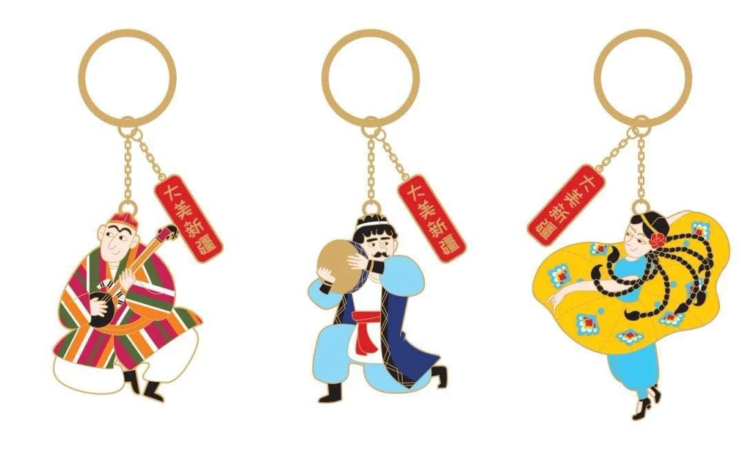Cultural Character Keyrings