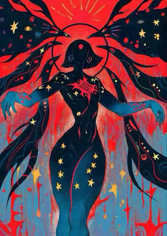 Figure and Flame Concept Art