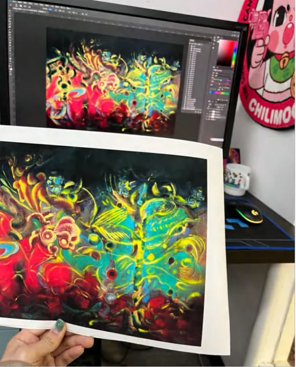Digital Art and Printmaking Process