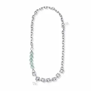 Chain Necklace with Pale Detail