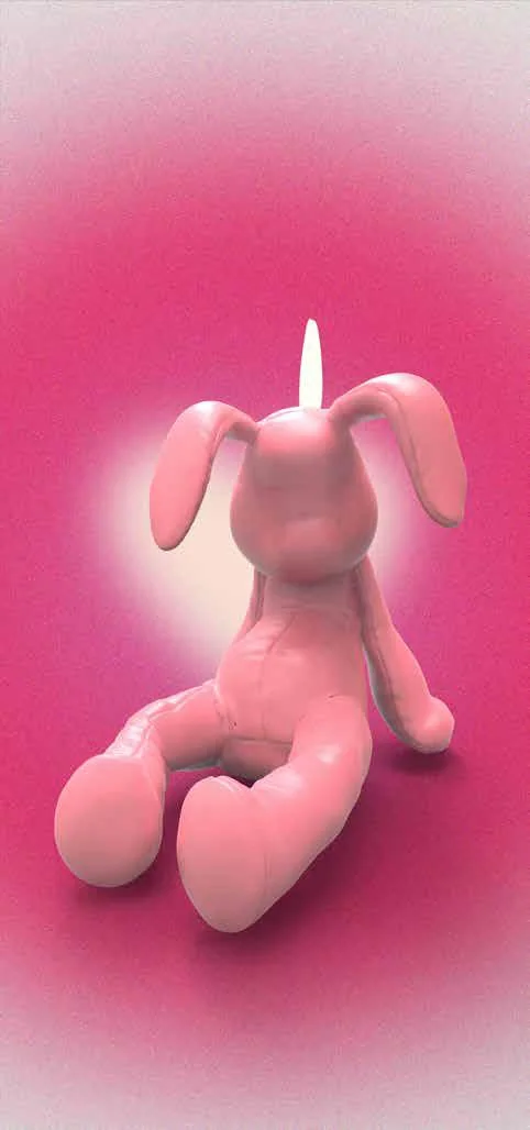 MONA Rabbit Candle Concept