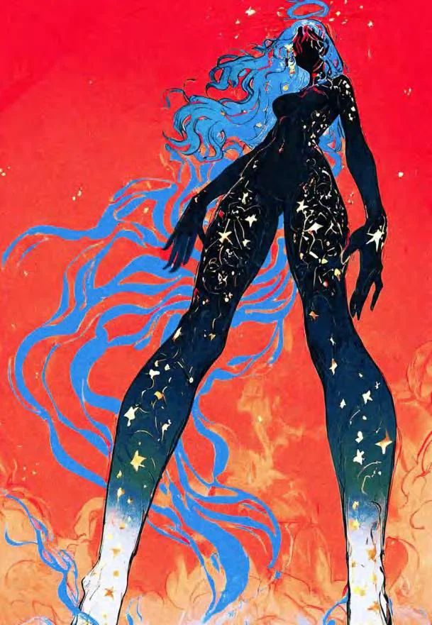 Figure and Flame Concept Art