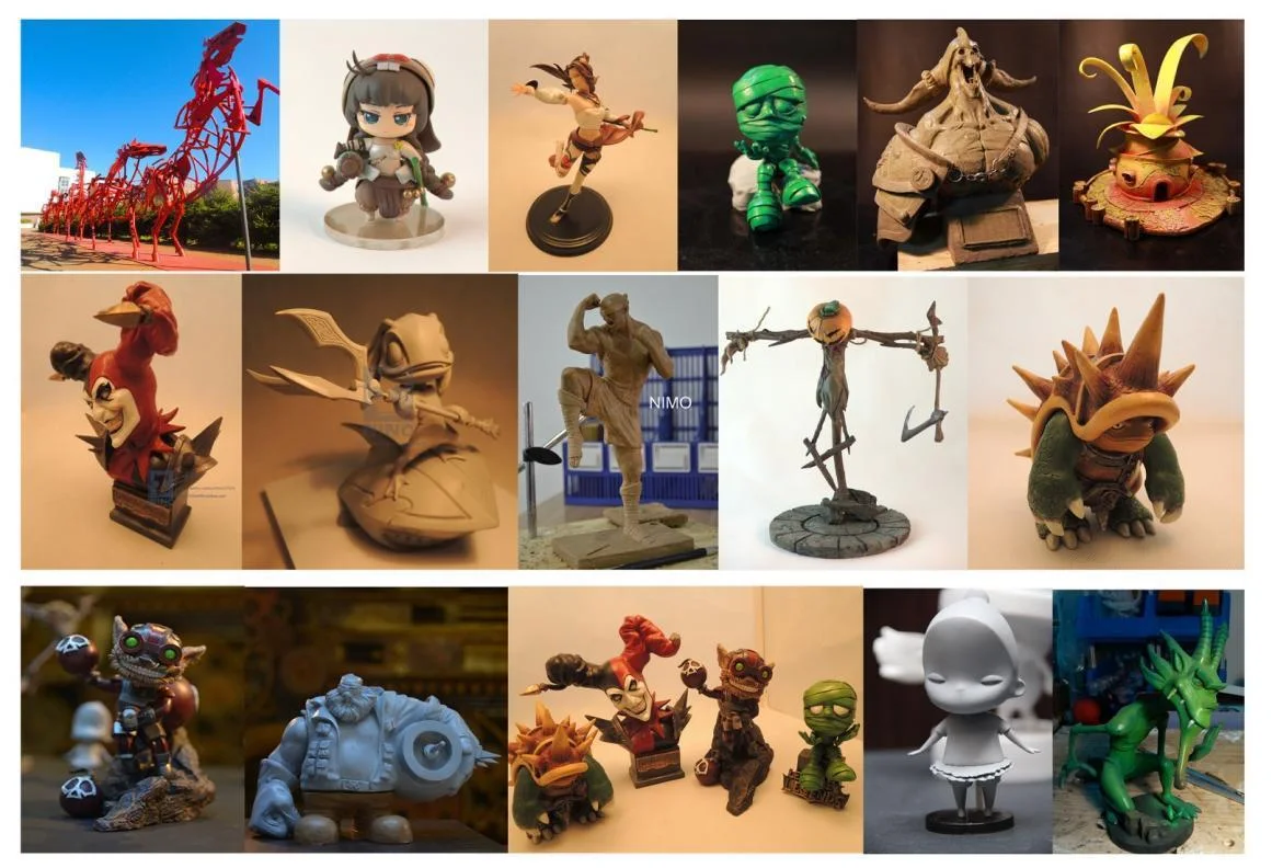 Character Sculpture Form Selection