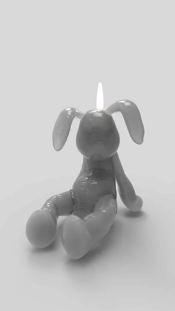 MONA Rabbit Candle Concept